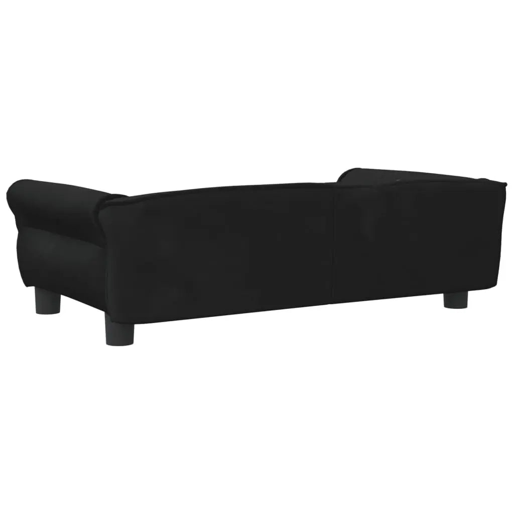 NNEVL Dog Bed Black 95x55x30 cm Velvet-4