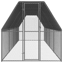 vidaXL Chicken Cage 6.6'x26.2'x6.6' Galvanized Steel-1