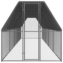 vidaXL Chicken Cage 6.6'x32.8'x6.6' Galvanized Steel-1