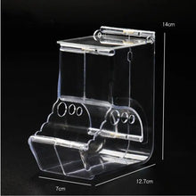 Transparent Plastic Hamster Feeder Food Box - Innovative Fixable Design-1
