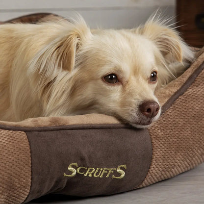 Chester Box Dog Bed (in Chocolate Brown, Dark Grey or Graphite Grey) by Scruffs-6