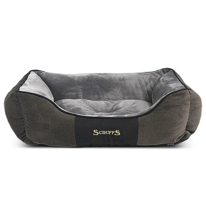 Chester Box Dog Bed (in Chocolate Brown, Dark Grey or Graphite Grey) by Scruffs-3
