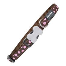 Dog collar Red Dingo Style Pink Spots (2 x 31-47 cm)-0