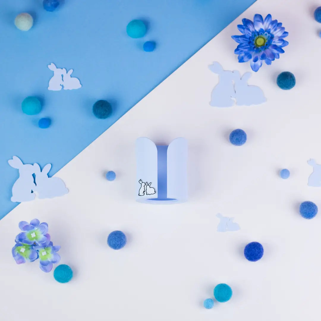 Guinea Pig & Rabbit Water Bottle Holder - Pastel Blue-1