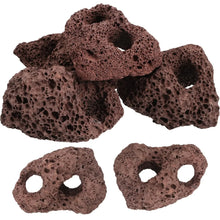 Yardwe Aquarium Rocks Volcanic Rocks 6Pcs Decorative Rocks Fish Tank Aquarium Landscape Ornaments (Random Color) Zooko