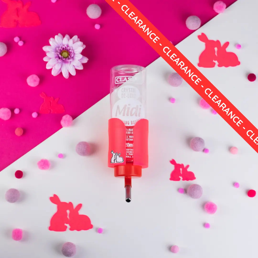 Guinea Pig & Rabbit Water Bottle Holder - Anime Pink-0