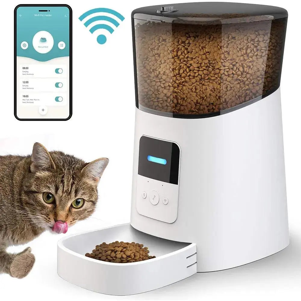 Automatic Cat Feeder WiFi Enable Smart Pet Dog Food Dispenser-0