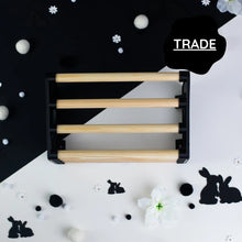 SINGLE Cage Mounted Hay Rack - Black - TRADE-0