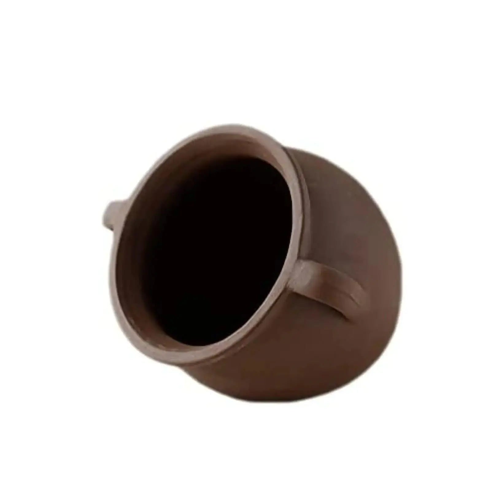 Saim Ceramic Jar Aquarium Ornament Aquarium Cave Ceramic Vase Decoration Fish Hiding Cave for Cichlid Betta Amano Shrimp to Fish Hideaway and Breeding - Small Zooko