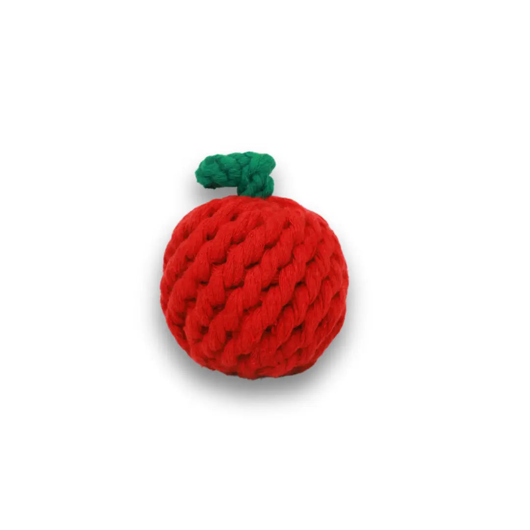 Handmade Fuji Apple Rope Toy-0