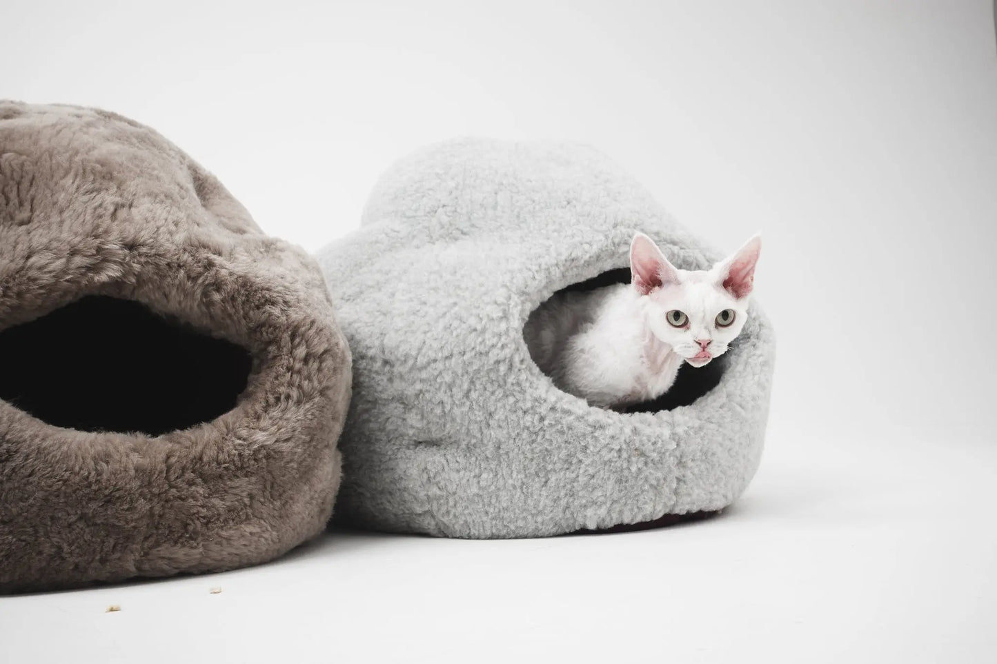 Nest Natural Woolen Pet Bed - Gray-2