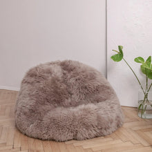 Natural Sheepskin Beanbag - Greige-0