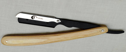 OVIAL- Extra Long Wooden Handle Professional Razor-1