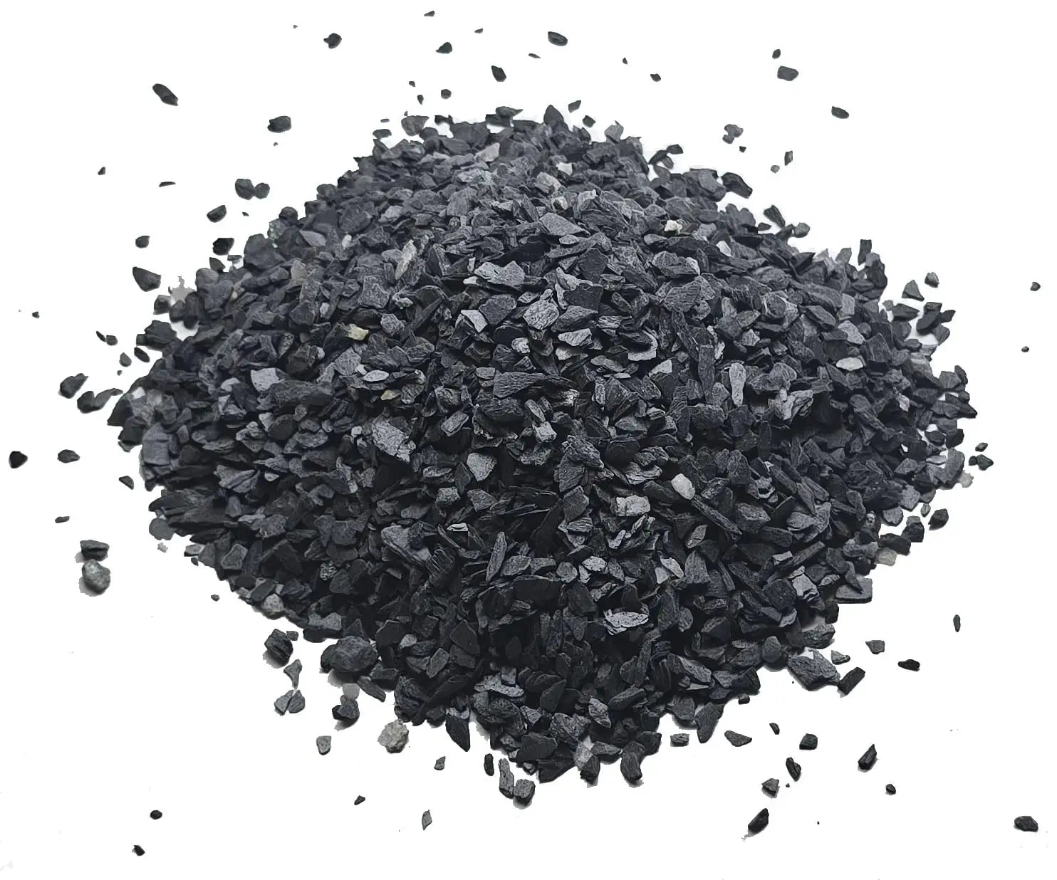 Aquarium Gravel - Natural Small Scale Substrate for Aquascaping Planted Freshwater and Saltwater Tanks - Deep Grey/Black- Size 1/8"-1/4" (6 pounds) Zooko