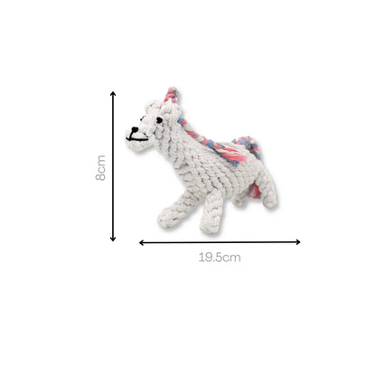 Luna the Unicorn Handmade Rope Toy-3