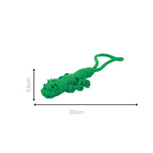 Owen the Green Lizard Rope Toy-3