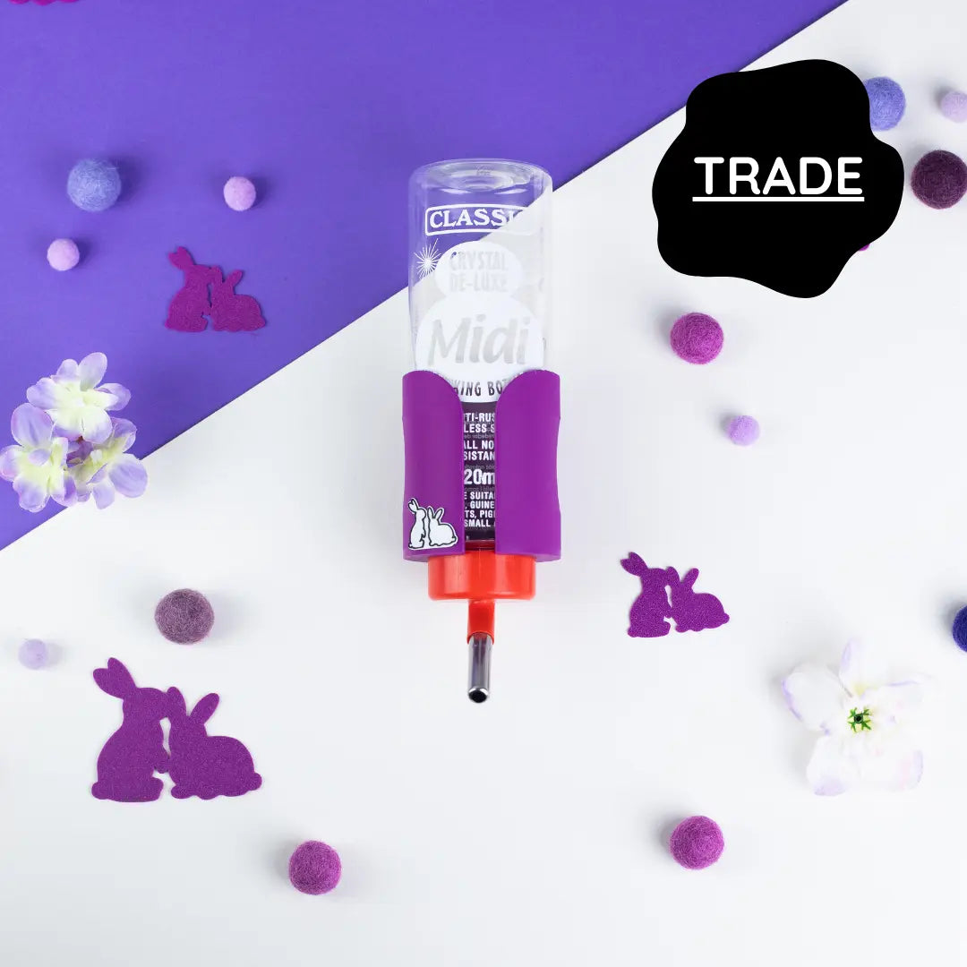 SINGLE Cage/Wall Mounted Water Bottle Holder - Electric Purple - TRADE-0