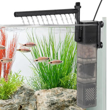 hygger Aquarium Filter DC 5V Multiple Function Power Quiet Fish Tank Filter with Rainfall Aeration 3-Stages Filtration Adjustable Submersible Internal Fish Filter for 35-45 Gallon Zooko