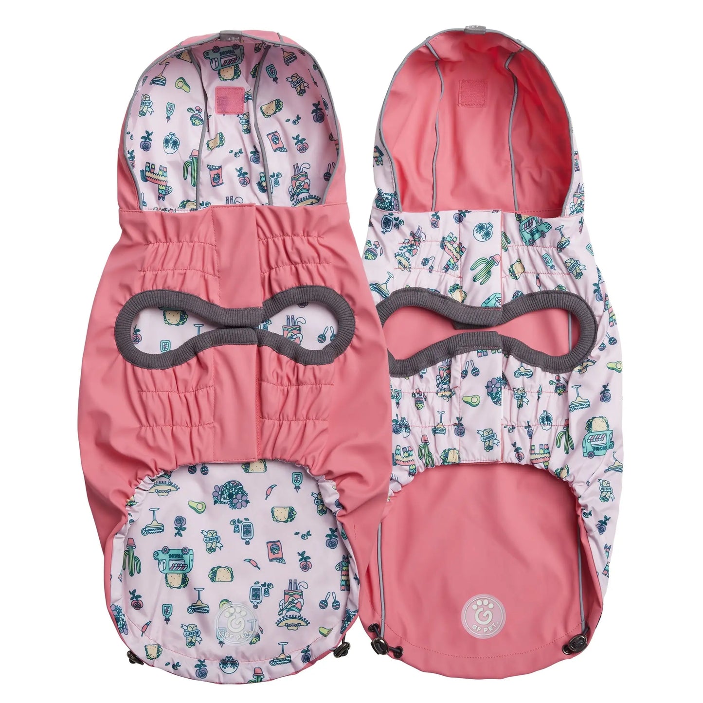 Imperméable réversible en élasto-fit - Rose GF Pet