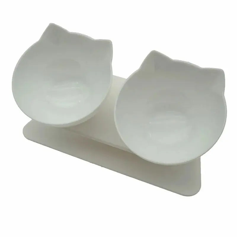 Non-Slip Double Cat Bowl Dog Bowl With Stand Pet Feeding Cat Water Bowl for Cats Food Pet Bowls for Dogs Feeder Product Supplies Zooko