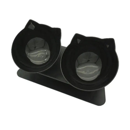 Non-Slip Double Cat Bowl Dog Bowl With Stand Pet Feeding Cat Water Bowl for Cats Food Pet Bowls for Dogs Feeder Product Supplies Zooko