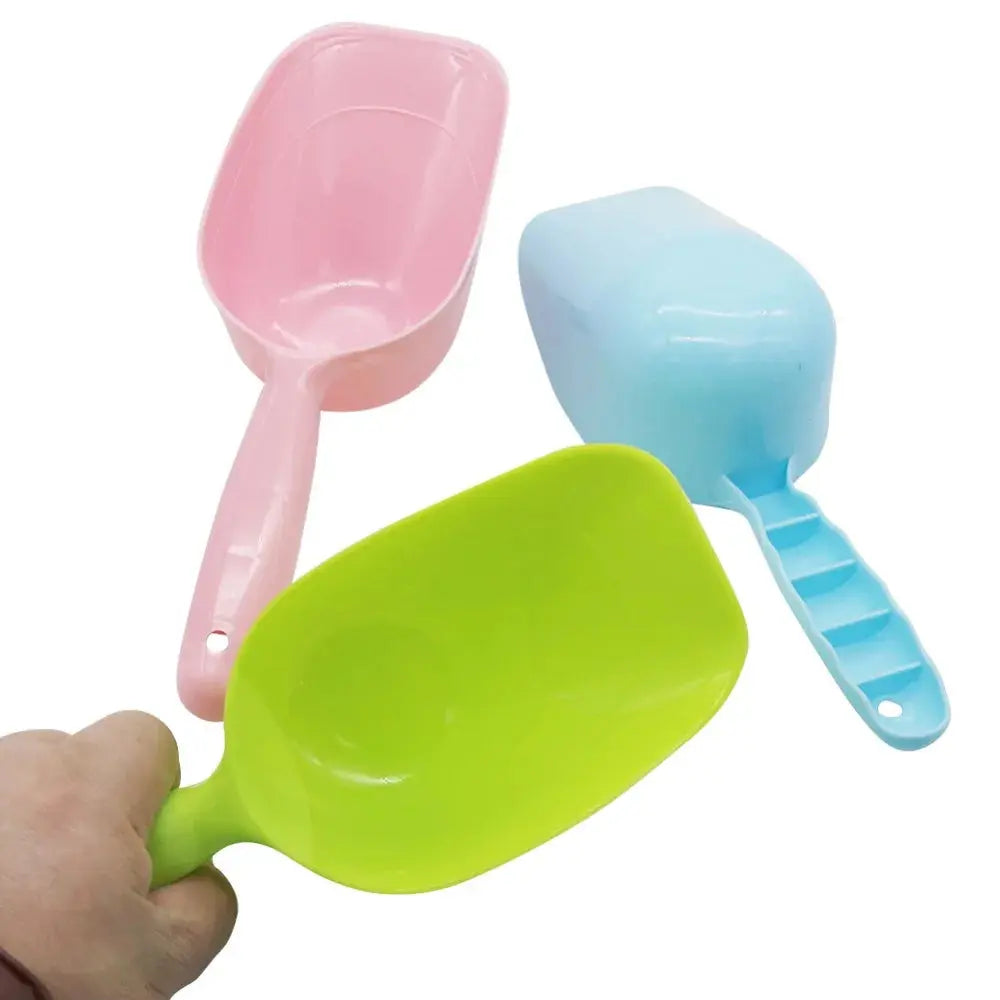 2 Pcs Pet Feeding Shovel Cat Food Scoop Large Capacity Thickening Cat Dog Spoon Plastic Shovel Pet Feeder Zooko