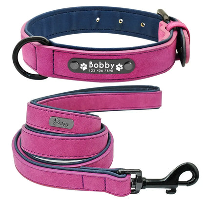 Ensemble collier et laisse en cuir pour chien Zooko