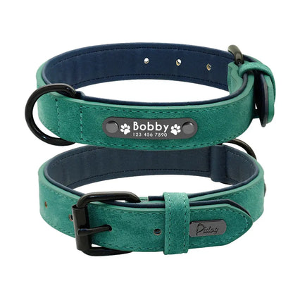 Ensemble collier et laisse en cuir pour chien Zooko