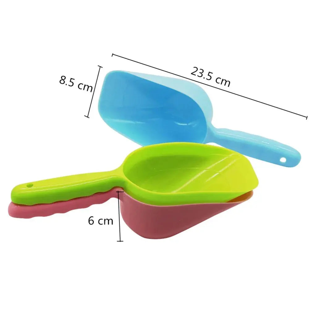 2 Pcs Pet Feeding Shovel Cat Food Scoop Large Capacity Thickening Cat Dog Spoon Plastic Shovel Pet Feeder Zooko