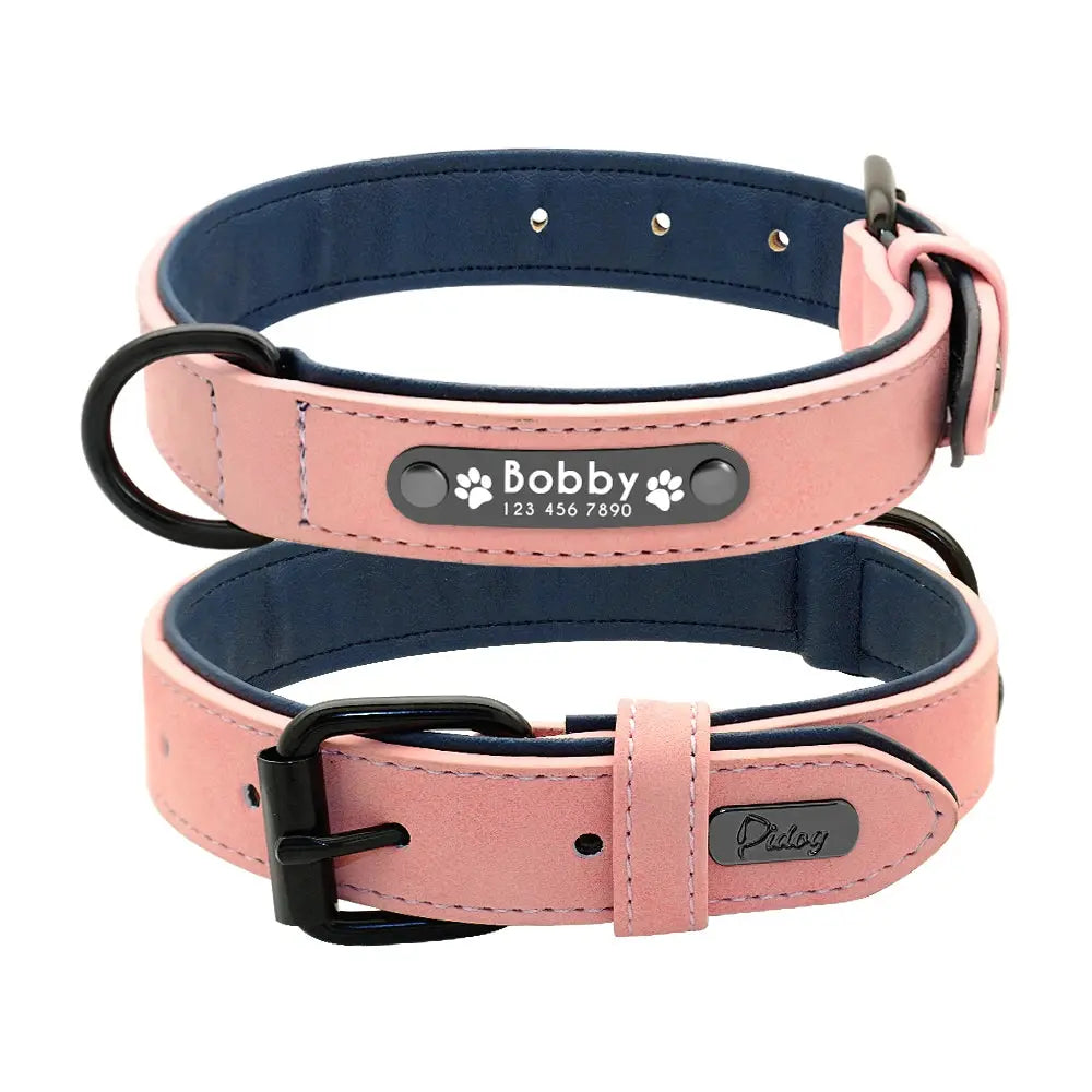 Ensemble collier et laisse en cuir pour chien Zooko