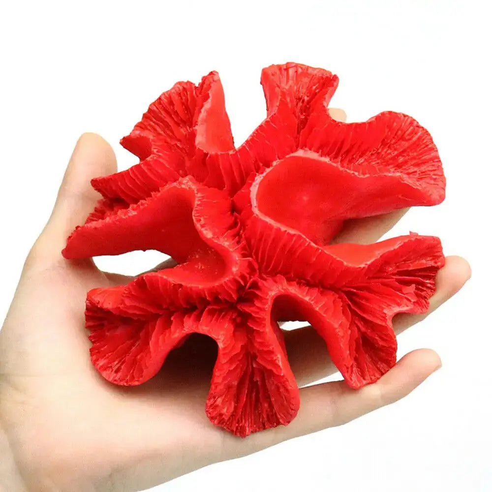 Resin Coral Reef Aquarium Ornaments Fish Tank Decor Resin Coral Home Tank Decor Zooko