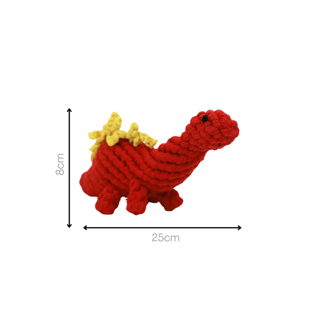 Ruby the Red Dinosaur Rope Toy-2