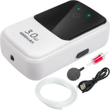 Ghosthorn Silent Dual Operating Mode Rechargeable Aerator for Fish Large Capacity Aquarium Air Pump with Universal Clip for Most Bait Buckets 4000mAh Zooko