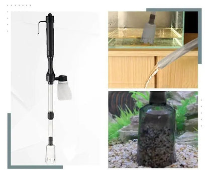 Akvárium tisztító, elektromos akvárium kavicstisztító-5