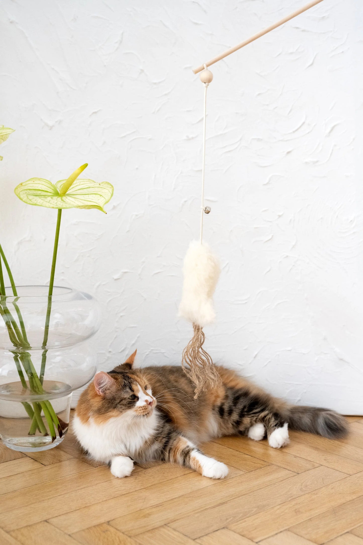 Natural Woolen Cat Toy: Fish-1