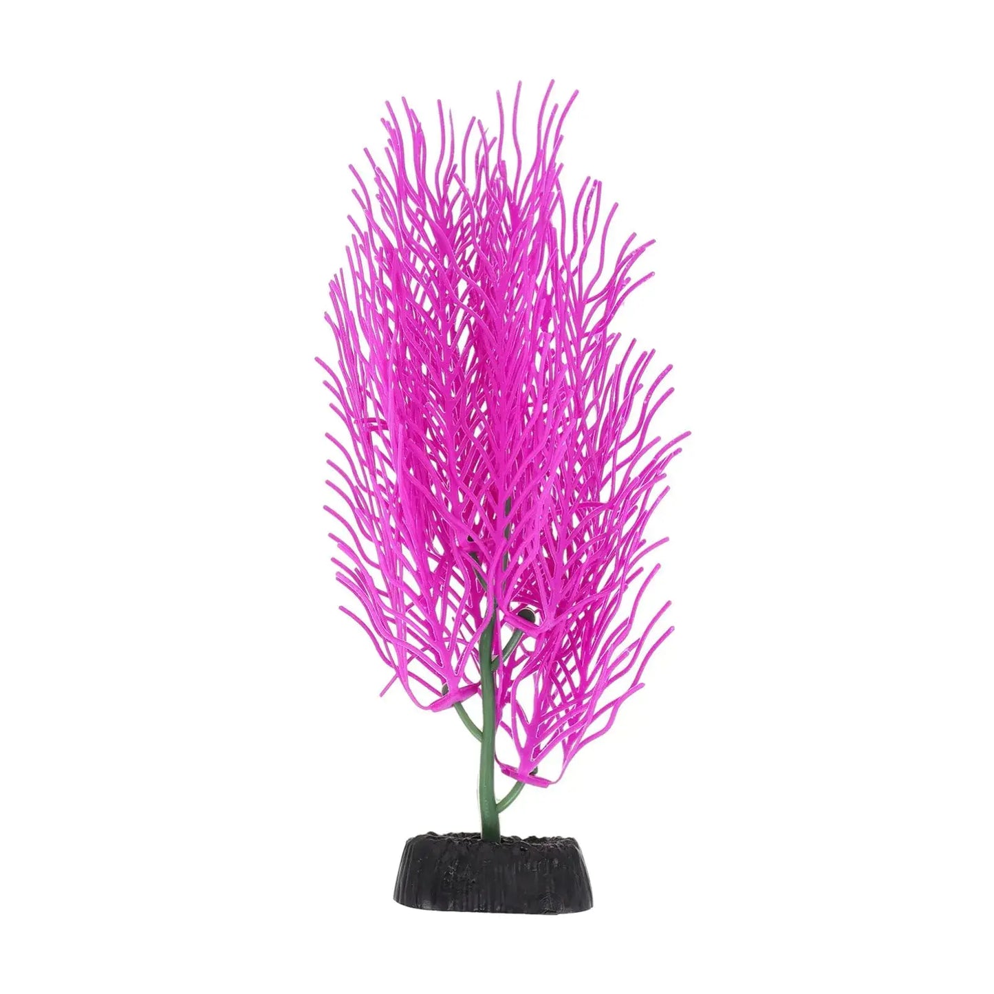 POPETPOP Simulation Hornwort Aquarium Landscape Coral Hanging Storage Baskets Simulated Aquarium Plant Fish Plants for Aquarium Artificial Aquarium Seaweed Purple Silicone Plastic Equipment Zooko