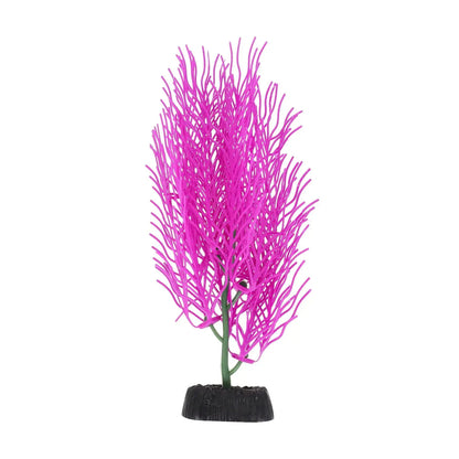 POPETPOP Simulation Hornwort Aquarium Landscape Coral Hanging Storage Baskets Simulated Aquarium Plant Fish Plants for Aquarium Artificial Aquarium Seaweed Purple Silicone Plastic Equipment Zooko
