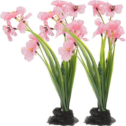 minkissy 2pcs Aquarium Landscaping Pond Decor Realistic Aquarium Plant Aquarium Planta Artificial Aquatic Plant Models Silk Plants for Fish Tank Silk Aquarium Plants Plastic Zooko