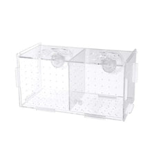 TEHAUX Transparent Fish Breeding Box Multifunctional Acrylic Aquarium Hatching Cases with Suction Cups for Shrimp Guppy Clownfish Aggressive Fish Easy to Install Zooko
