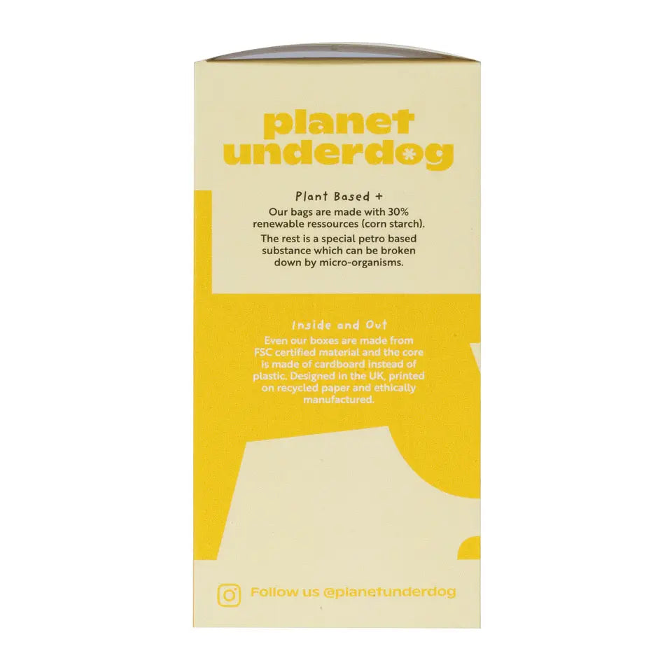 60 Planet Underdog Compostable Dog Poop Bags - Yellow Box-2