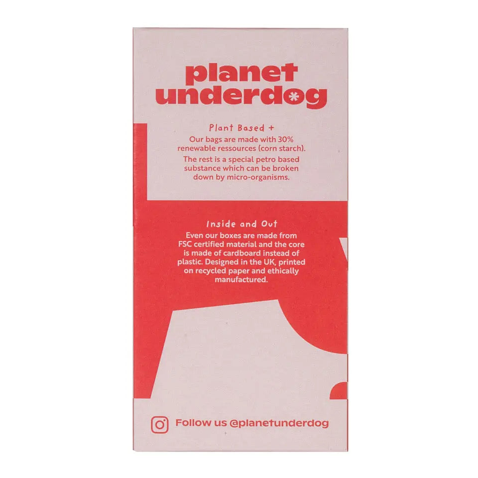 60 Planet Underdog Compostable Dog Poop Bags - Red Box-2