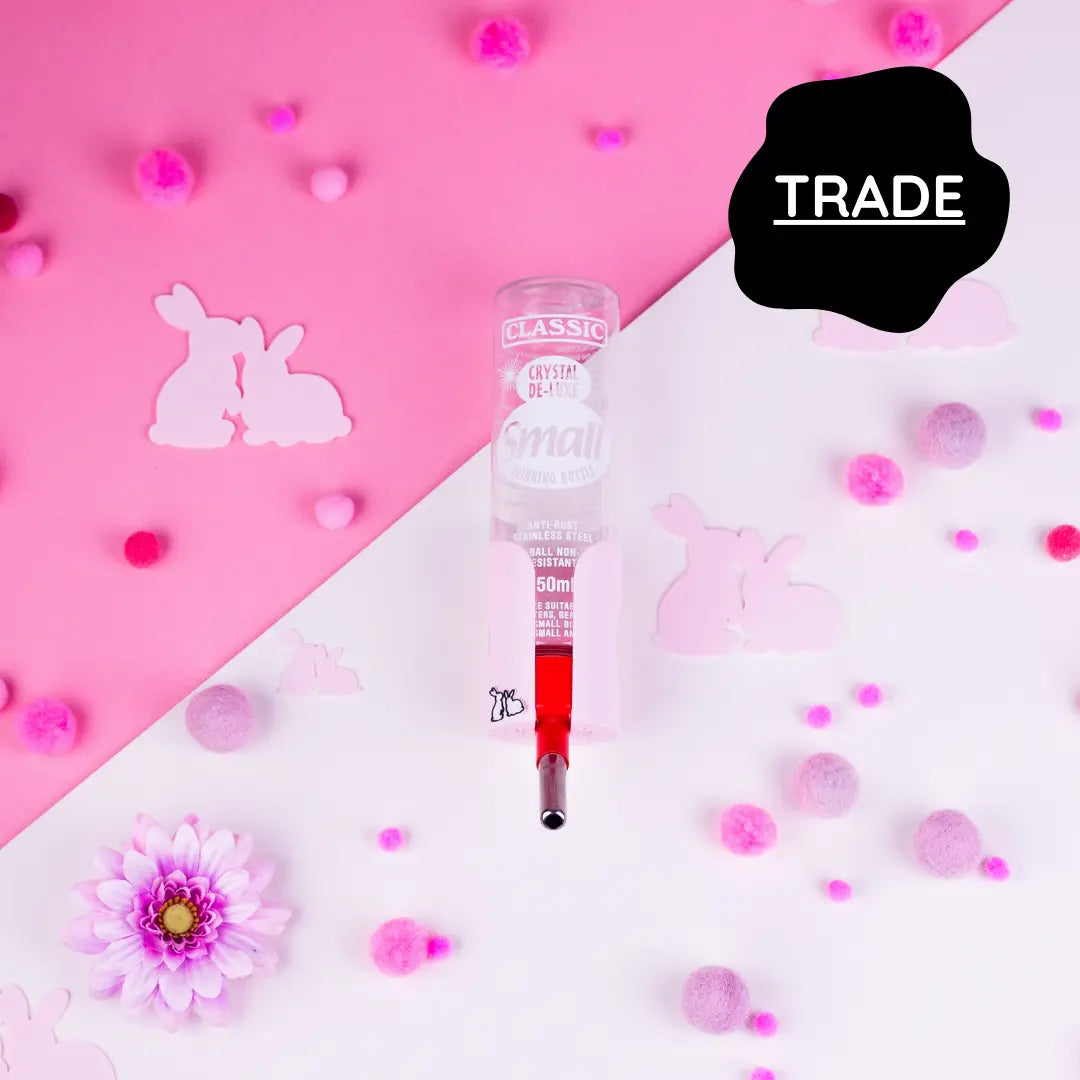 SINGLE Cage/Wall Mounted Water Bottle Holder - Pastel Pink - TRADE-0