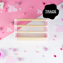 SINGLE Cage Mounted Hay Rack - Pastel Pink - TRADE-0