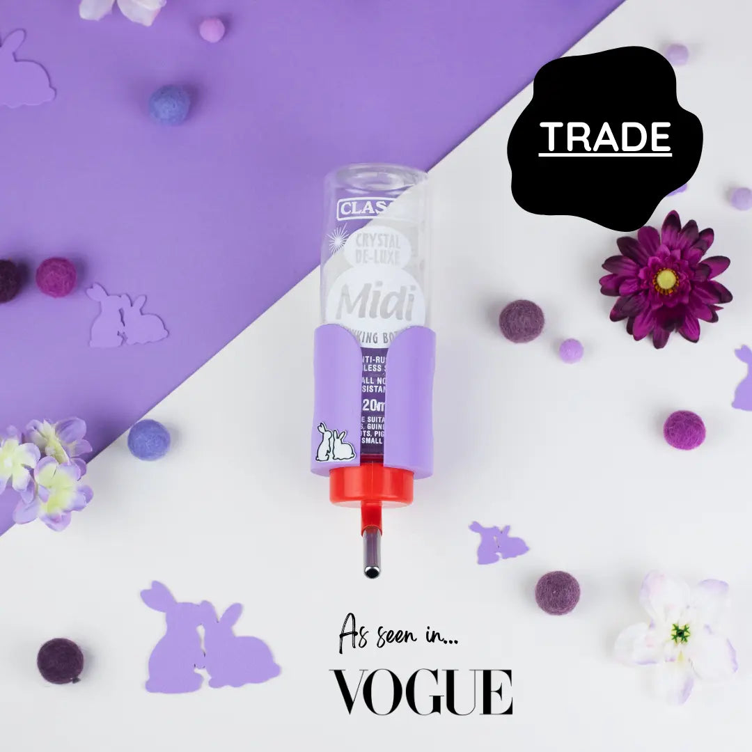 SINGLE Cage/Wall Mounted Water Bottle Holder - Pastel Purple - TRADE-0