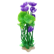 VOCOSTE 1pcs Fish Tank Aquarium Decorations Plants Mini Aquarium Decorations PE Ceramics Plants for Aquarium Decorations Purple 8.27" Zooko