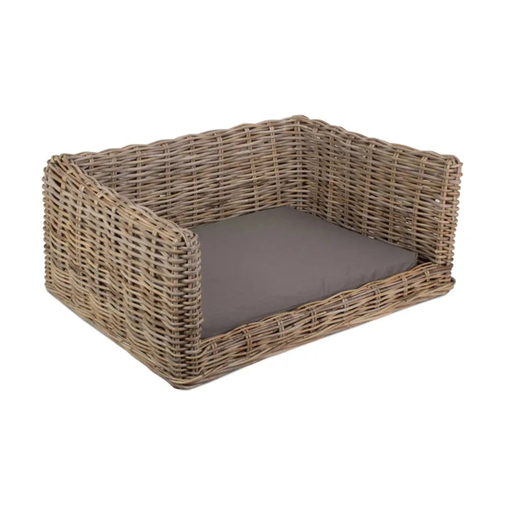 Luxury Rectangular Rattan Dog Sofa Bed-2