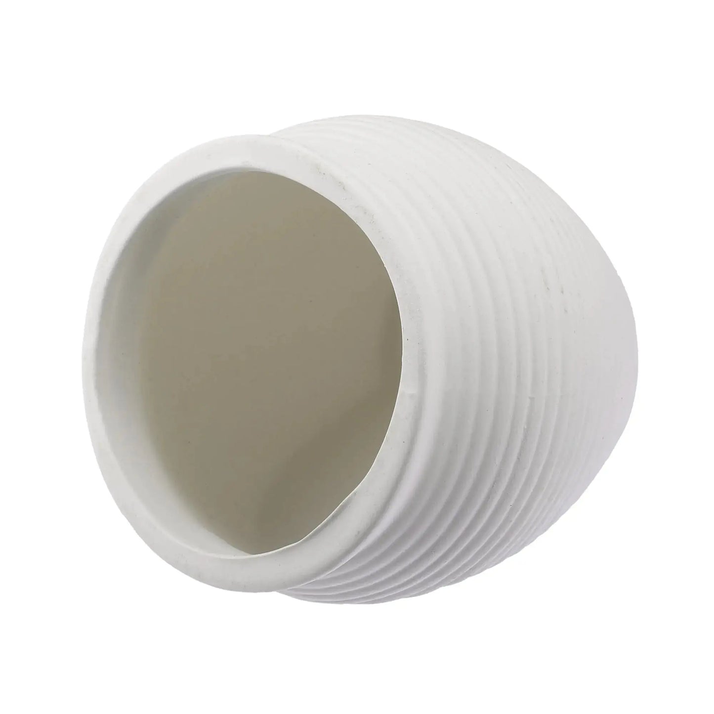 CAPASTEC Aquarium Decorations Hideaway Rock Cave Ceramic Fish Tank Decoration Stone for Aquatic Pets to Breed Plays Rest 4x4x3.70inch (White) Zooko