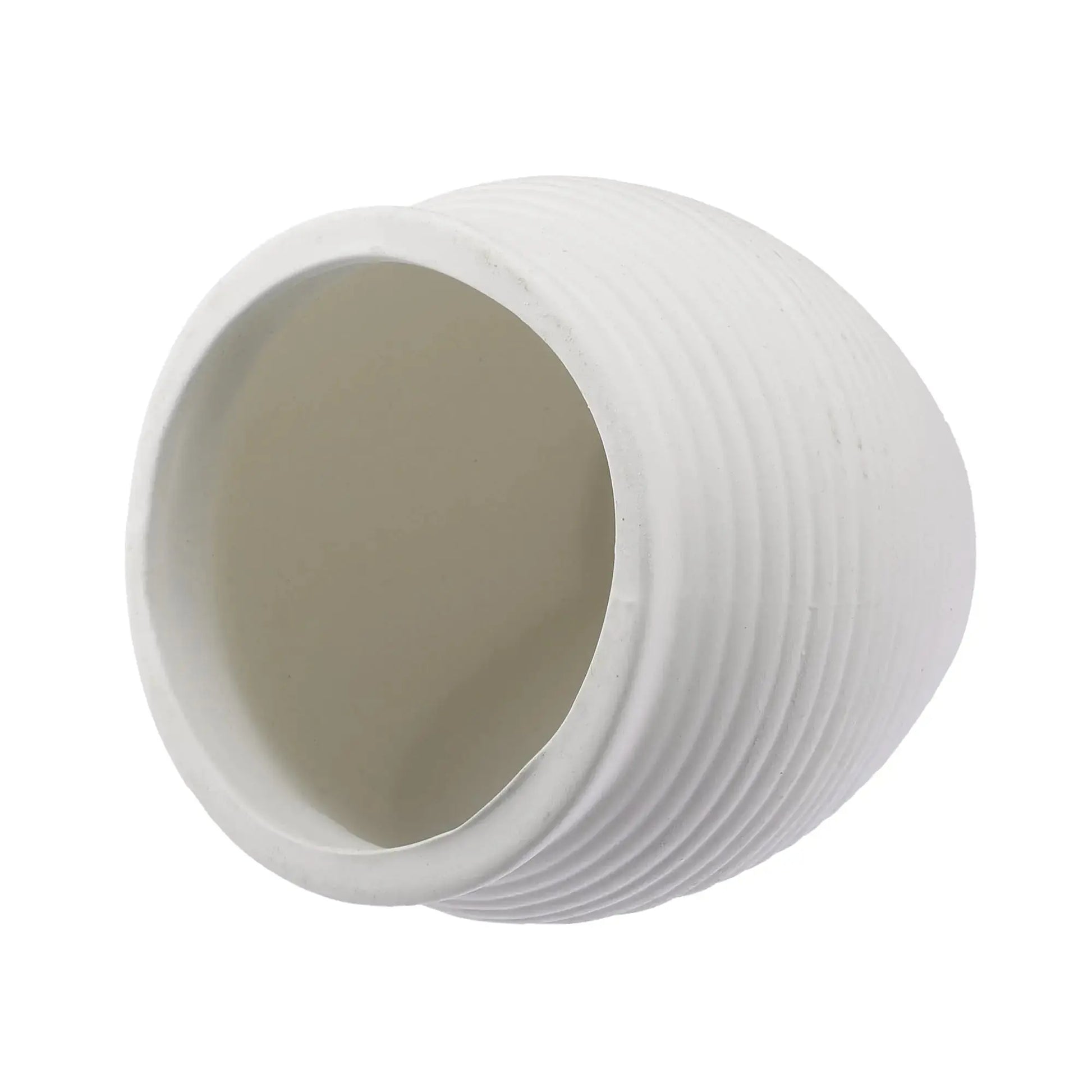 CAPASTEC Aquarium Decorations Hideaway Rock Cave Ceramic Fish Tank Decoration Stone for Aquatic Pets to Breed Plays Rest 4x4x3.70inch (White) Zooko