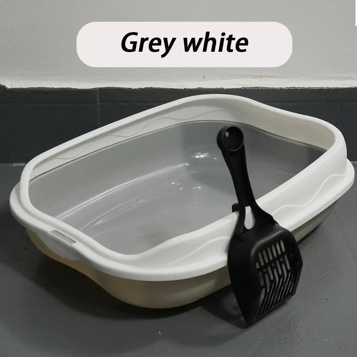 Bac à Litière Portable Semi-Fermé pour Chats Zooko