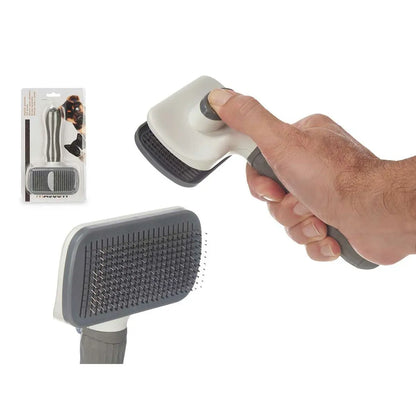 Dog Brush Mascow 334 Anthracite 10,5 x 19 x 6 cm (12 Units)-3